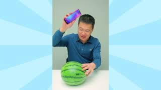 Xiaomi Redmi Note 7 breaks a watermelon! Hard test for durability 24.01.19