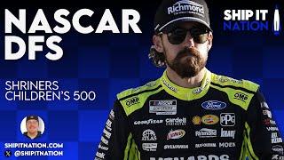 NASCAR DFS - Shriners Children's 500, 2025 | DraftKings Drivers, Dominators & Place Differential