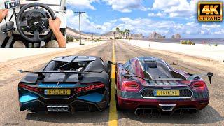 Bugatti Divo & Koenigsegg Agera RS | Forza Horizon 5 | Thrustmaster T300RS gameplay