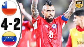 Chile vs Venezuela 4-2 Highlights & All Goals 2024 HD