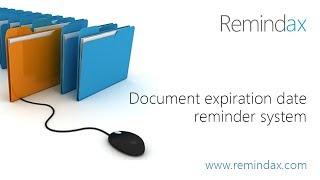 Manage document expiration tutorial - Remindax