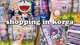 shopping in korea vlog  sanrio stationery haul & gachapon  new obsession unlocked 신도림 가챠샵