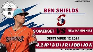 Ben Shields Vs. New Hampshire 9/12/24