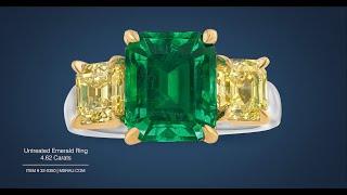 Untreated Emerald Ring (4.62 Carats) | M.S. Rau