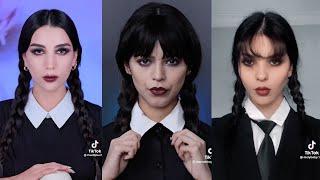 WEDNESDAY ADDAMS MAKEUP DANCE | Netflix | MIERCOLES OR MERLINA MAKEUP