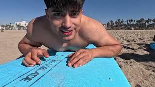 Surfeando por primera vez y TODO SALIO MAL || JC AND SONDRA