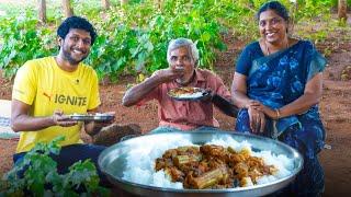 கிளி கருவாட்டு குழம்பும், சீரக சம்பா சோறும் அம்மா செஞ்சு குடுத்தாங்க | Parrot Dry Fish Curry Recipe