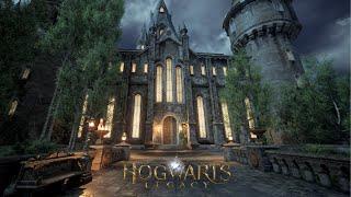 Hogwarts Castle First Person Walking Tour on a Stormy Night