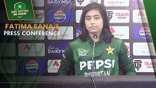 Fatima Sana's Press Conference | Pakistan Women vs South Africa Women | PCB | MA2A