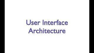 UI Architecture