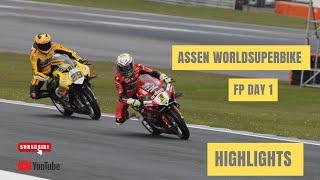 Assen WorldSBK FP Day1 Highlights