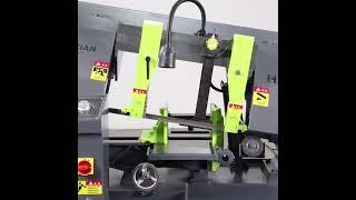 semi-automatic band saw machine for metal cutting