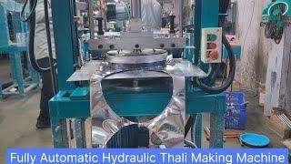 Fully Automatic Hydraulic Thali Paper Plate Making Machine