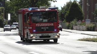 Haus brennt in voller Ausdehnung - FEU 2 | Einsatzfahrten Feuerwehr Neumünster