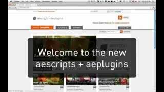 Welcome to the all new aescripts + aeplugins