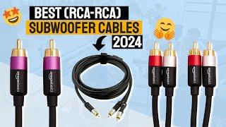 Best Subwoofer Cable For 2024! || Top 5 RCA to RCA Connectors Review