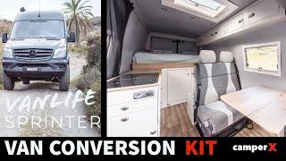 Sprinter campervan conversion 4x4 Vanlife Roomtour- Perfect Conversion kit from camperX