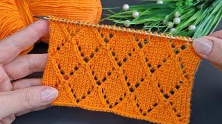 İki şiş kolay örgü yelek model anlatımı ️Eays crochet knitting patterns