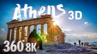 Athens Greece - 8K 3D 360° VR Guided Virtual Travel | Relaxation in Meta Quest 3