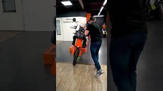 How to park the new KTM 890 Adventure R! #shorts #ktm #adventure #bikelife