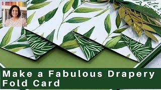 How to Make a Fabulous Greeting Card with a Drapery Fold