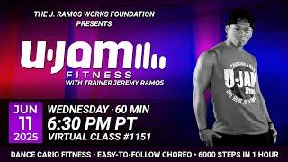 Virtual 60 Minute U-Jam Fitness Class with Jeremy Ramos (06/11/2025) - 6:30PM PT