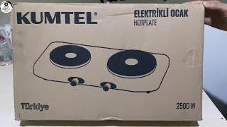 Kumtel’den satın aldığımız Kumtel Hotplate İkili Elektrikli Ocak kutu açılımı & kurulum videosu‍️