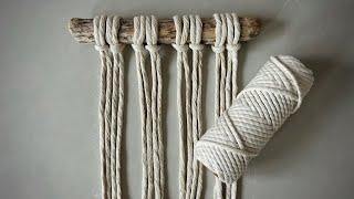 Macrame - Easy DIY Plant Hanger - Macrame Tutorial