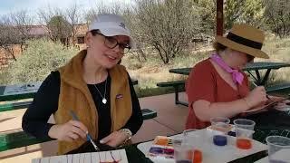 Sedona, AZ - Plein Air Watercolor by Sunshower Rose