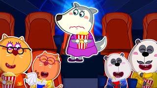 Don't Be Sad! Mommy at the Movies | Series About Mommy Wolf Family | Cartoon for Kids