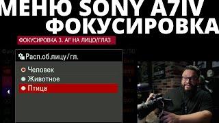 МЕНЮ SONY A 7IV фокусировка #SonyA7IV Настройка камеры