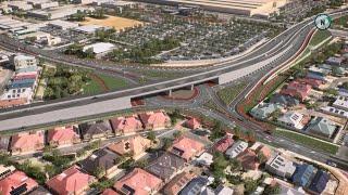 Nicholson Road, Garden Street and Yale Road Grade Separation Project Animation