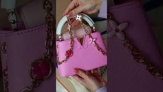Louis Vuitton bags. LV Capucines Mini, BB, MM handbags.