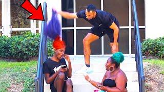 Shaving Peoples heads prank!