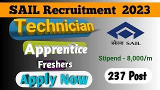 SAIL IISCO Recruitment 2023 | IISCO Burnpur Apprentice | Diploma Engineer| Freshers| 237 Post