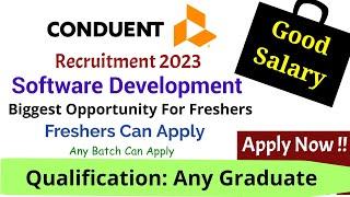 Conduent Recruitment | Software Development | New Hiring in 2023 | Jobs For Fresher