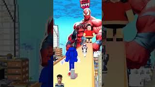 Who is Stronger? Sonic vs SuperHeroes Vs Baby Herobrine#superhero #minecraFt