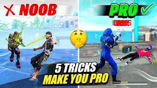 HOW TO BECOME PRO PLAYER IN FREE FIRE || TOP 5 PRO TIPS AND TRICKS || FIREEYES GAMING