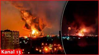 Ukraine struck oil base storing fuel for Russian fighters – massive explosion and fire occurred