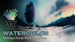 Painting a Dreamy Winter Landscape with Watercolor