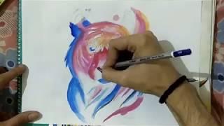 Easy drawing for kids using Camlin Water color  : Art with Arun