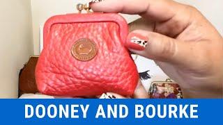 LARGE FRAME COIN PURSE COMPARISON / DOONEY AND BOURKE VS PATRICIA NASH SAVENA / COACH SLG BATTLE