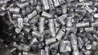 Amazing Manufacturing Process | How Glass Are Made | Stainless Steel utensils manufacturing