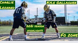 The Notre Dame Duo | Charlie Leonard and Kyle Gallagher | 2021 Full Season Faceoff Highlights | ️