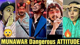 MUNAWAR FARUQUI New Attitude Videos IN BIGG BOSS 17 | MUNAWAR FARUQUI ANGRY MOMENTS