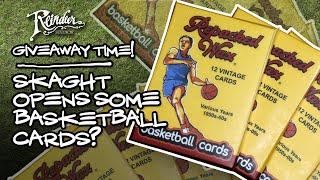 What the heck is skaght doing opening basketball cards?