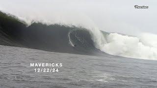 Mavericks - a few rides from today 12/22/24 ‍️️ #surf #mavericks #powerlinesproductions