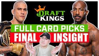 DRAFTKINGS: UFC 307: Pereira vs. Rountree FULL CARD Predictions