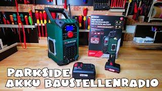 PARKSIDE® Akku-Baustellenradio PBRA 20-Li B2 20 V / 12 V oder Netzbetrieb