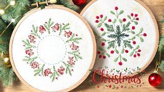 Beginners Easy Christmas   Embroidery Pattern Tutorial